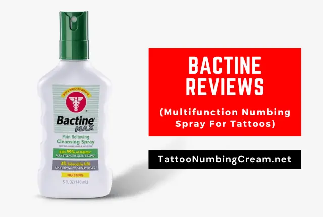 Bactine Reviews (Multifunction Numbing Spray For Tattoos)