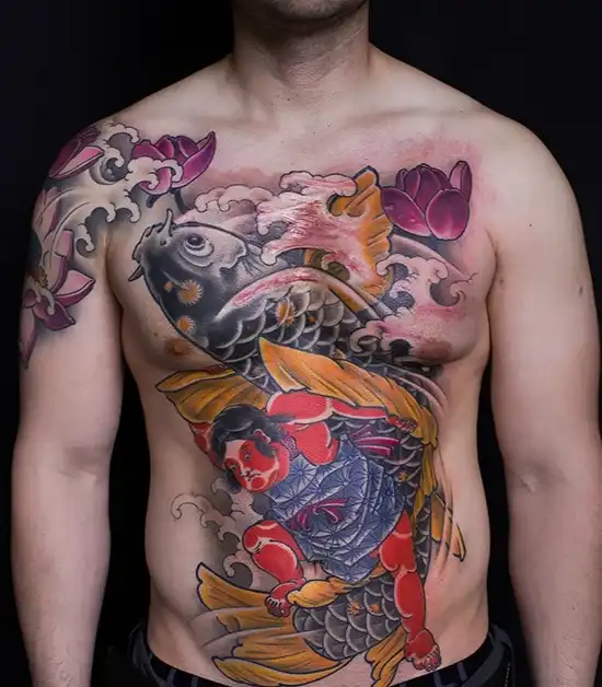 Kintaro Tattoo On Front