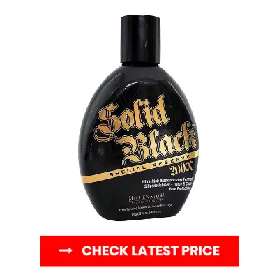 Millennium SOLID BLACK Special Reserve 200x Tanning Lotion For Tattoos