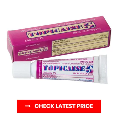 TOPICAINE 5 Anesthetic Anorectal Numbing Gel